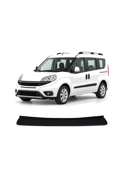 Fiat Doblo 2010-2023 Uyumlu Arka Tampon Eşiği Koruma Abs Mat Siyah