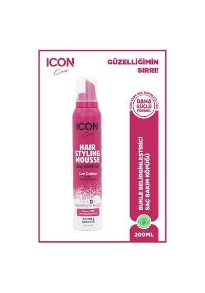Icon Care Saç Şek. Köpük Curl Defıne Bukle Belirginleştirici