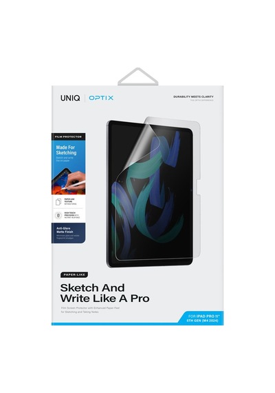 Apple Uyumlu iPad Pro 11''2024 M4 Çip Ekran Koruyucu Optix Papper-sketch Serisi Kağıt Hissiyatlı Mat