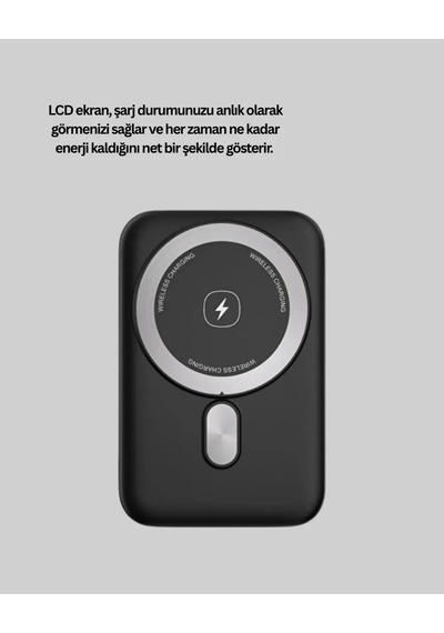 Astraltech Taşınabilir Powerbank Manyetik Kablolu Ve Kablosuz Şarj Çok Renkli