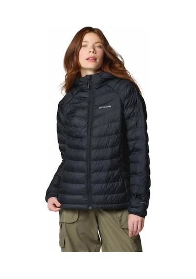 Columbia Wk8123 Powder Lite Iı Hooded Jacket Kadın Mont 2089391 010 Siyah