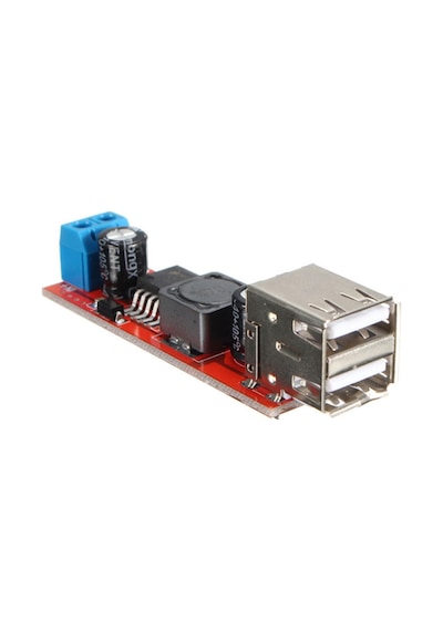 Lm2596 Dual Usb Power Modül Voltaj Düşürücü Mp3 Mp4 Araç Güç Mod