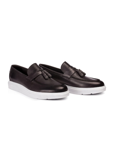 Deery Hakiki Deri Gri Comfort Erkek Loafer Ayakkabı Gri (539893365) Gri
