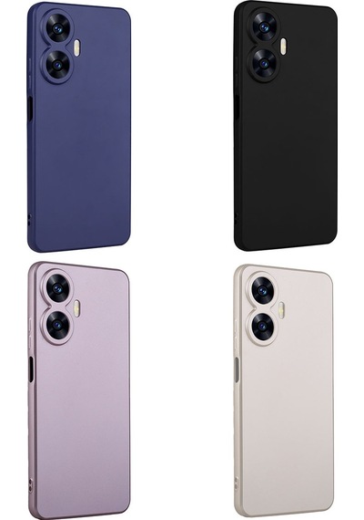 Rba Aksesuar Realme C55 Kılıf Rba Premier Silikon Kapak - Kırmızı Kırmızı