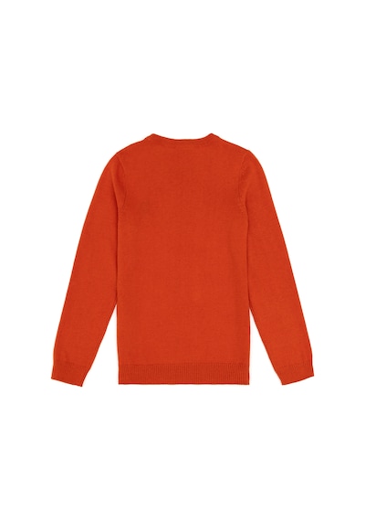 U.S. Polo Assn. Kız Çocuk Kiremit Bisiklet Yaka Basic Kazak 50293586-VR031 U.S. Polo Assn. Kız Çocuk Kiremit Bisiklet Yaka Basic Kazak 50293586-VR031
