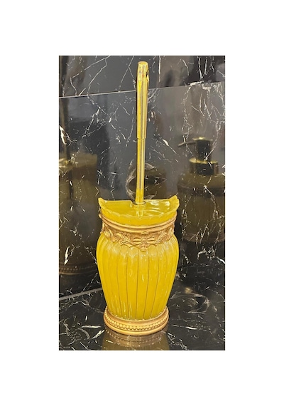 6 Parça Polyester Banyo Takımı Sarı