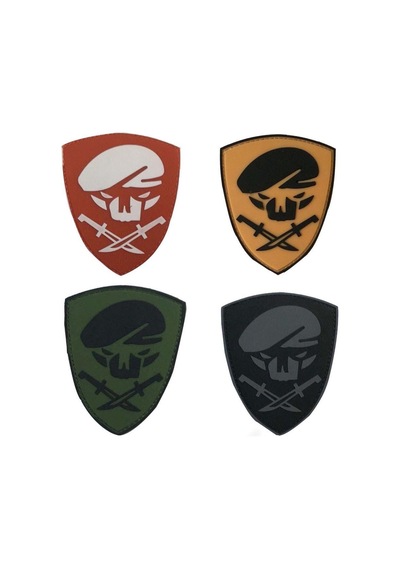 Terrien Premium Askeri Motif Silikon Arma Taktiksel Ürün Single Sword Komando Bere- Plastik - Peç Çok Renkli