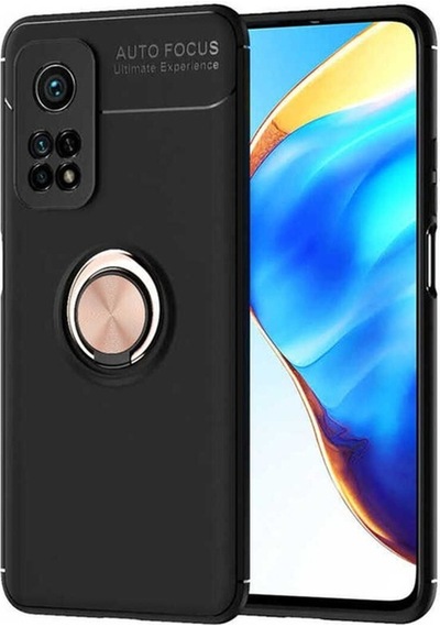 Xiaomi Mi 10t Pro 5g Kılıf Zore Ravel Silikon Kapak Siyah-Rose Gold