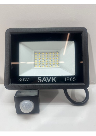 Sensörlü Led Projektör 30 Watt 6500k Beyaz Işık Şavk Seçenekler