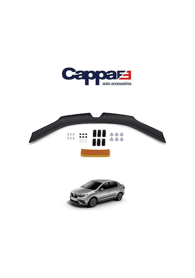 Cappafe Renault Symbol Ön Kaput Koruyucu Rüzgarlığı 4Mm Akrilik