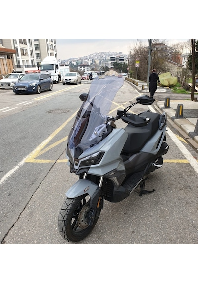 Motocam Sym Adx 300 Ön Cam 2024-2026 Model 75cm Füme Renkli 4mm Uzun