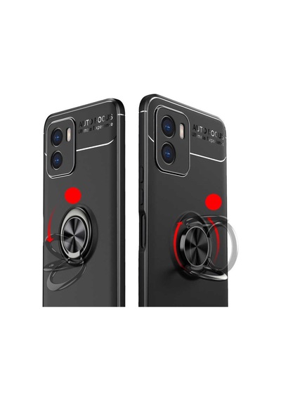 Vivo Y15S Kılıf Yüzüklü Magnetli Ravel Case Kapak