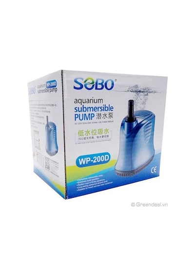 Sobo Wp-200d Alttan Emişli Akvaryum Sump Motoru 1800lt/s