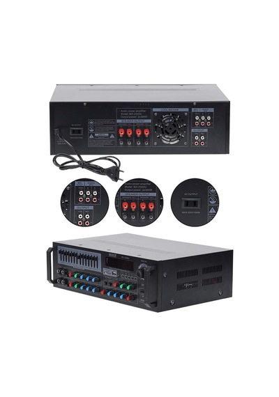 Midex Mx-2300u 4 Kanal 2x300w Stereo Amfi 600w Power Mikser Bluetooth Usb