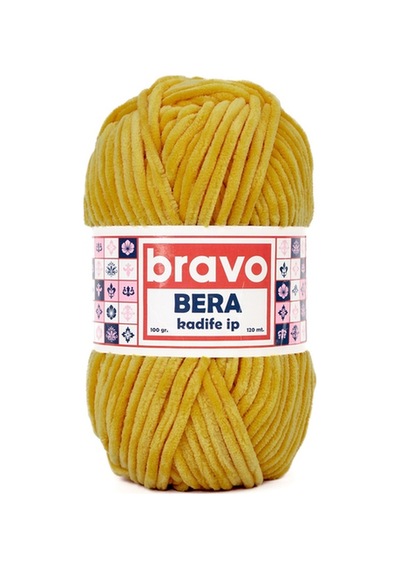 Bera Kadife İplik 100 Gr 120 Metre Renk Kodu: 943 Hardal