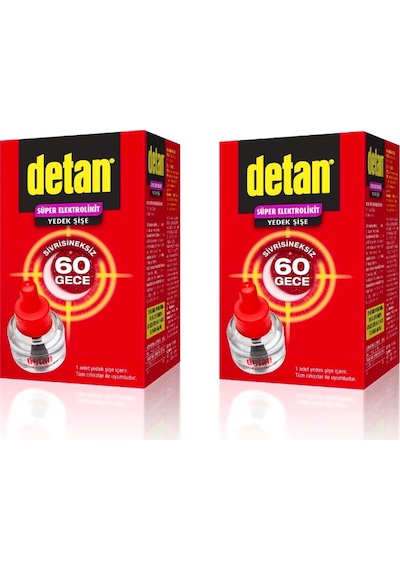 Detan Sivrisineksiz 60 Gece Elektrolikit Yedek Şişe 2’li