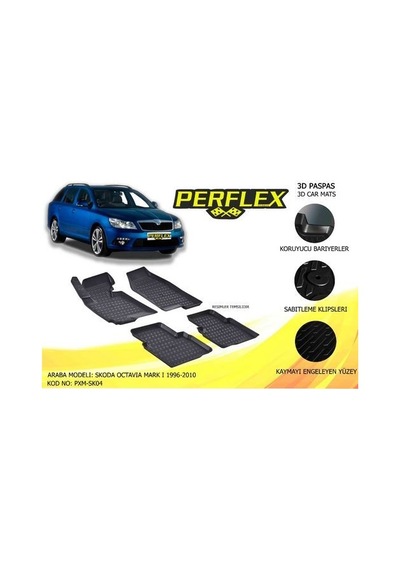 Perflex Pxm-sk04 Paspas 3d Havuzlu X-mat Octavia I 1996-2009