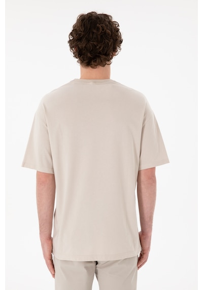 U.S. Polo Assn. Erkek Oversize Fit Bisiklet Yaka Taş Tişört 50305923-VR049 U.S. Polo Assn. Erkek Oversize Fit Bisiklet Yaka Taş Tişört 50305923-VR049