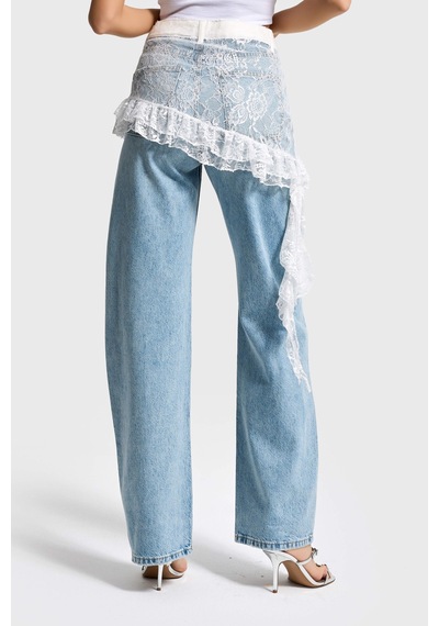 Itsbasic Kadın Ice Kot Rengi 4s5-99 Straight Fit %100 Koton Dantel Detaylı Etek Özel Tasarım Denim Jean Buz Mavi Itsbasic Kadın Ice Kot Rengi 4s5-99 Straight Fit %100 Koton Dantel Detaylı Etek Özel Tasarım Denim Jean Buz Mavi