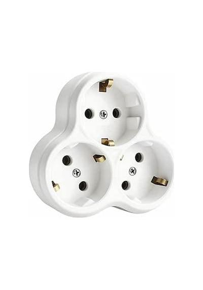 3 Lü Topraklı Priz Çoklayıcı, 16a Ve 250v Elektrik Değeri İle