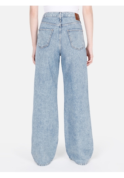 Colin's Colins 970 Berry Normal Kesim Yüksek Bel Geniş Paça Mavi Kadın Jean Pantolon Denim
