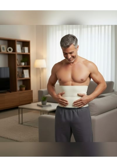 M Beden Unisex Yün Korse- Sıcak Tutar - Bel  Fıtık Bel Kuşağı, Giydirmeli Yün Bel Korsesi M