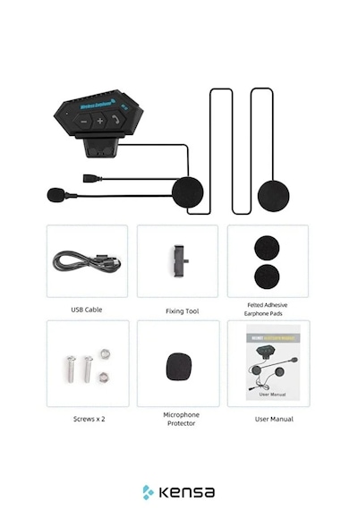 Motosiklet Bluetooth Intercom Su Geçirmez Stereo Dinleme Ve Konuşma Özellikli Kask İçi Kulaklık