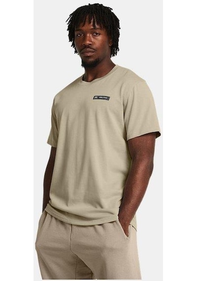 Under Armour Ua Hw Armour Label Ss Erkek T-shirt-28046-bej Bej