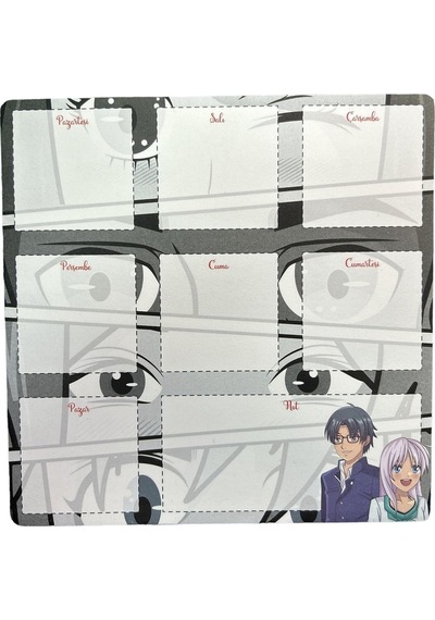 19.5x19.5cm 52 Yaprak Haftalık Planner - Anime Diğer