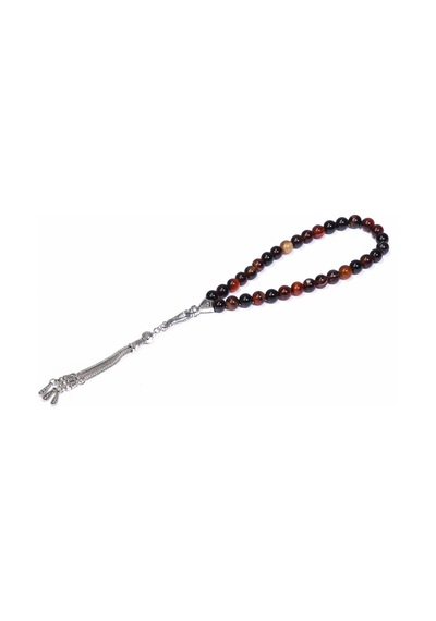 Arı Onyx 8 MM Küre Akik Doğaltaş Tesbih N11.2179