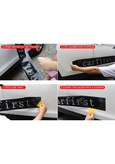Sport Yazılı Yan Kapı Kesikli Şerit Sticker Etiket Modeli