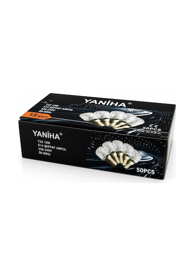 Ulbay Fırın Ampul 15w E14 Enerji Tasarruflu- 50'li Paket