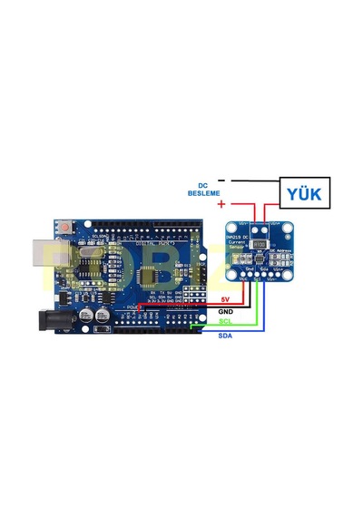 Ina219 Dc Voltaj Akım Güç İzleme Sensör Modülü Çift Yönlü 26v 3a Iıc Haberleşme Yüksek Hassasiyet