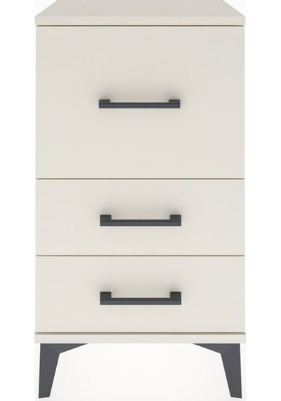 Arges Komodin Tek Raflı 2 Çekmeceli 44x30x80 Aytaşı-aytaşı Aytaşı