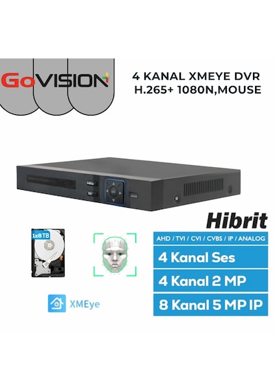 3 Kameralı 2mp 1080p,fullhd,warmled,fullcolor,su Geçirmez, 3'lü Ahd Bullet Kamera Seti