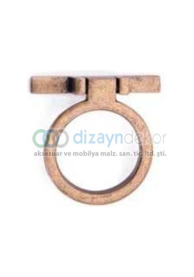 Antik Bronz Yuvarlak Sallantılı Kulp 16 Mm