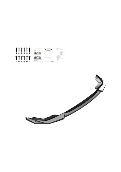 Bmw 3 Serisi G20 2018-2022 Ön Lip Parlak Siyah M Sport Uyumlu Ön Tampon Lipi Body Kit Ön Alt Lip
