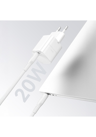 Wiwu Wi-g014 Cube Serisi Gan Tech Pd Hızlı Şarj Özellikli Mini Şarj Başlığı 20w Beyaz