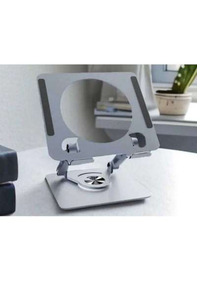 Konyax 360 Derece Dönebilen Yükseltilmiş Masaüstü Ayarlanabilir Metal Tablet Standı Renkli