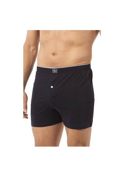 Özkan Underwear Özkan 0041 5'li Paket Erkek %100 Pamuklu Şardonlu Klasik Rahat Kesim Havlu Bel Süprem Penye Boxer Lacivert