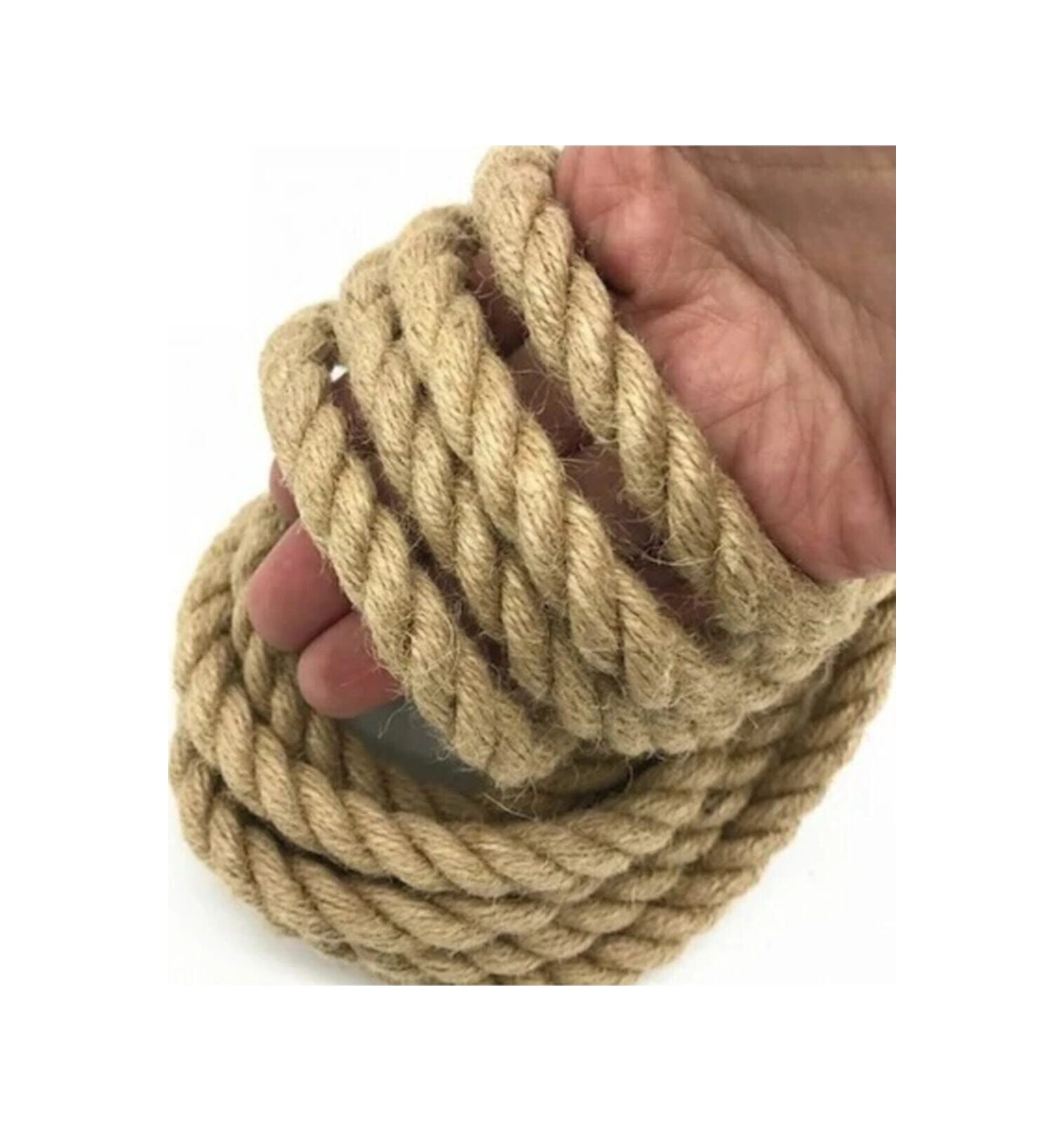 5 Mm 50 Metre Jüt Halat Kendir Urgan Halat Ip Dekoratif Halat -
