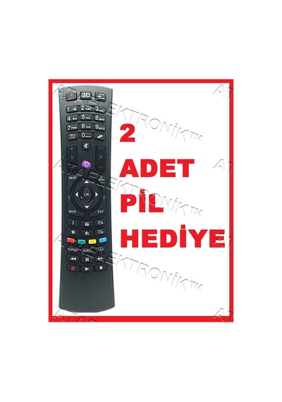 Vestel Uyumlu Seg Regal Hi Level 4K Smart Led Tv Kumanda + 2 Pil Mor