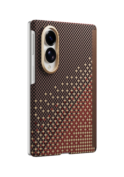 Galaxy Z Fold 8 Uyumlu Kılıf M-safe Özellikli Raptic Aramid Skinpro Serenity Serisi Kapak Kahverengi