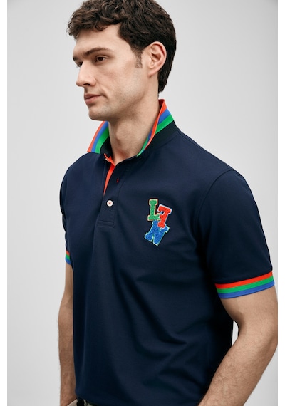 Lufian Fun Smart Erkek Polo T-shirt 111040231 Lacivert