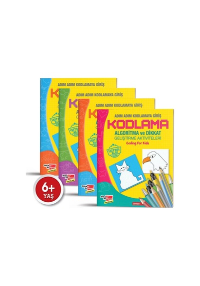 Algoritma Temelli Adım Adım Kodlama 4'Lü Kitap Seti 522541068