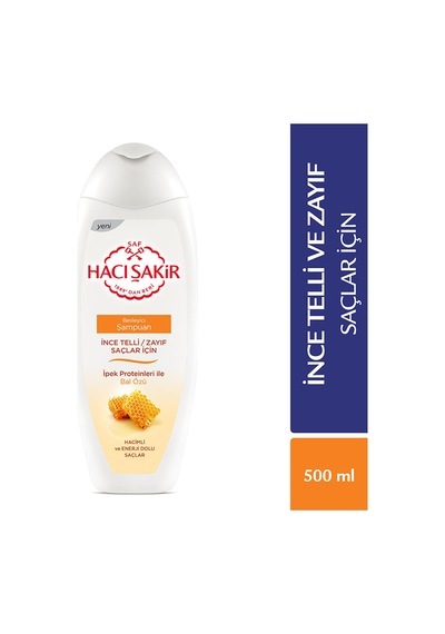 2 Adet Hacı Şakir Şampuan Bal 500 Ml