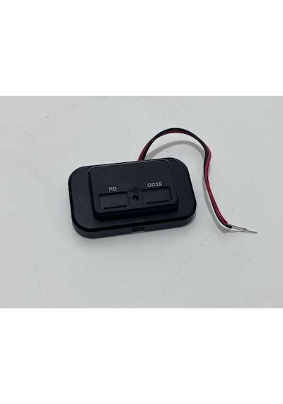 Type-c Usb 2 Portlu Araç Şarj Soketi Adaptörü 12v-24v