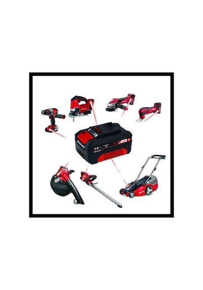 Einhell 18V 3.0 Ah Starter Kit 2x3.0 Ah & Twincharger Kit - 4512083