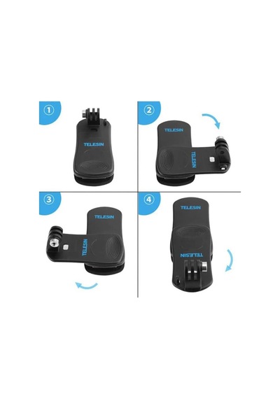Ayex 360 Döner Backpack Mount Telesin Gp-jfm-003 Aksiyon Kamera Çanta Klipsi / Gopro, Djı Osmo Action, Insta360 Diğer Ayex 360 Döner Backpack Mount Telesin Gp-jfm-003 Aksiyon Kamera Çanta Klipsi / Gopro, Djı Osmo Action, Insta360 Diğer