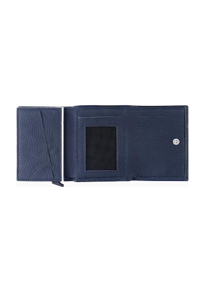 Damy Hakiki Deri Unisex Mekanizmalı Cüzdan 626Mg - Lacivert-Lacivert